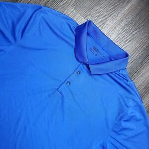 Nike Golf Dri-Fit Performance Polo Shirt Mens Size Large Standard Fit Blue